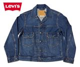 Levi's �꡼�Х�����Type 2 Trucker Jacket ������2 �ȥ�å��� ���㥱�åȡ��ߥǥ����।��ǥ�����������ɡ��ּ�����ӥå��ǥ˥ࡡ���������Levi's Premium