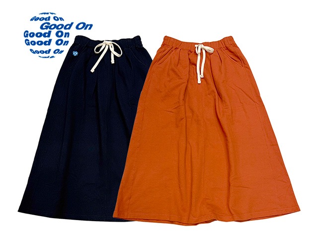 Good on ���åɥ���SWEAT SKIRT���������å� �������ȡ�2����BLACK/ORANGE��LADYS ��ǥ�����