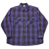 90s��FIELD&STREAM �ե�����ɡ����ȥ꡼�ࡡL/S Flannel Shirt ���󥰥��꡼�� �ե��ͥ� ����ġ������å�����col.PURPLE��size:XXL��������VINTAGE �ӥ�ơ����ۡ���šۡ�Ź�޻����Բġ�