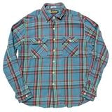 RUGBY-Ralph Lauren- �饰�ӡ� -���ե������-��L/S Flannel Shirt ���󥰥��꡼�� �ե��ͥ� ����ġ������å�����col.BLUE��RED��size:XL����USED �桼���ɡۡ���šۡ�Ź�޻����Բġ�