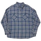 90s��Polo by Ralph Lauren �ݥ� ���ե������"FARRELL" L/S Flannel Shirt "�ե����" ���󥰥��꡼�� �ե��ͥ� ����ġ������å�����col.BLUE��WHITE��size:XXL ����VINTAGE �ӥ�ơ����ۡ���šۡ�Ź�޻����Բġ�