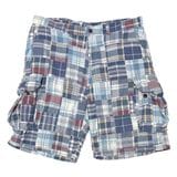 Polo by Ralph Lauren �ݥ� ���ե������MADRAS CHECK CARGO SHORTS �ޥɥ饹�����å� ���������硼�ġ�col.BLUE�ϡ�size:W36��COTTON100�� ��USED �桼���ɡۡ���šۡ�Ź�޻����Բġ�
