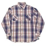 90s��BIG MAC �ӥå��ޥå���L/S Flannel Shirt ���󥰥��꡼�� �ե��ͥ� ����ġ�col:NAVY��RED��size:XL-TALL��Made in U.S.A.��J. C. Penney���ͥ륷��� ��VINTAGE �ӥ�ơ����ۡ���š�