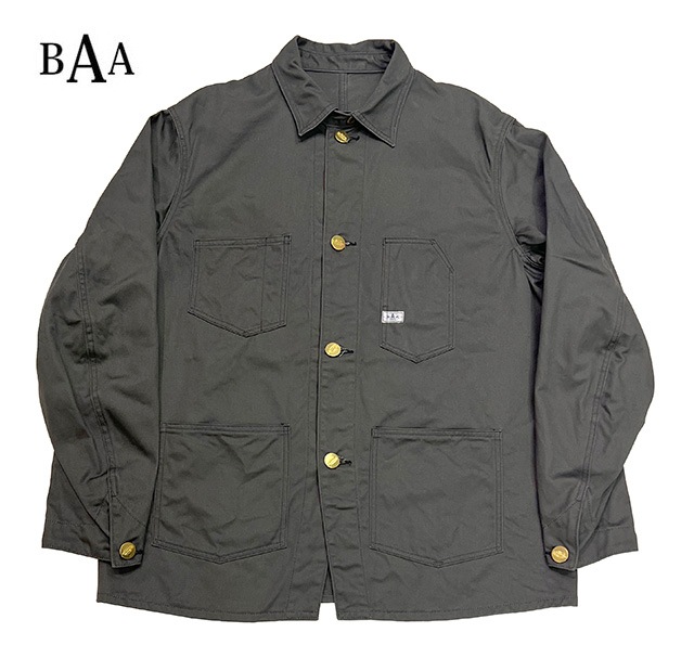 BAA COSTUME MFG. "RAILROADER COAT"��BLACK �֥�å���M��������BOW & ARROW��NONWASH���쥤��������������ȡ����㥱�å�