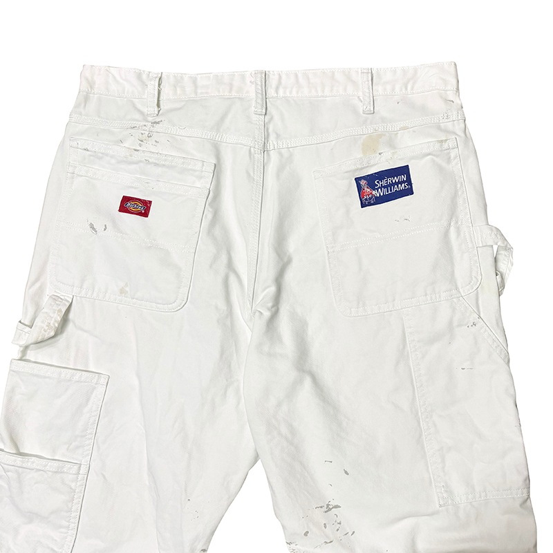 Dickies �ǥ��å�������Duck Carpenter Pants ���å� �����ڥ󥿡��ѥ�ġ��ڥ����ӡ�col.WHITE��size:W38��L32ɽ�����ڥ��󥿡��ѥ�ġ��ڥ󥭥ڥ���� ��USED �桼���ɡۡ���šۡ�Ź�޻����Բġ�