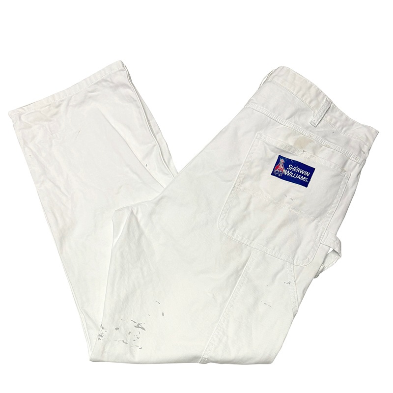 Dickies �ǥ��å�������Duck Carpenter Pants ���å� �����ڥ󥿡��ѥ�ġ��ڥ����ӡ�col.WHITE��size:W38��L32ɽ�����ڥ��󥿡��ѥ�ġ��ڥ󥭥ڥ���� ��USED �桼���ɡۡ���šۡ�Ź�޻����Բġ�