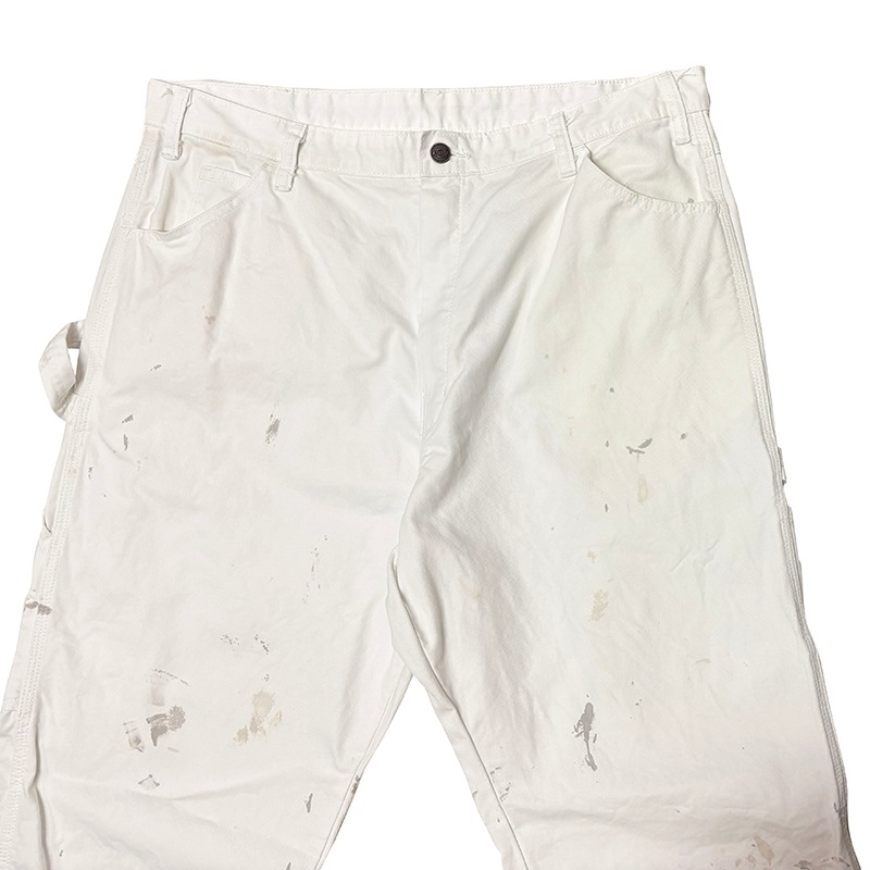 Dickies �ǥ��å�������Duck Carpenter Pants ���å� �����ڥ󥿡��ѥ�ġ��ڥ����ӡ�col.WHITE��size:W38��L32ɽ�����ڥ��󥿡��ѥ�ġ��ڥ󥭥ڥ���� ��USED �桼���ɡۡ���šۡ�Ź�޻����Բġ�