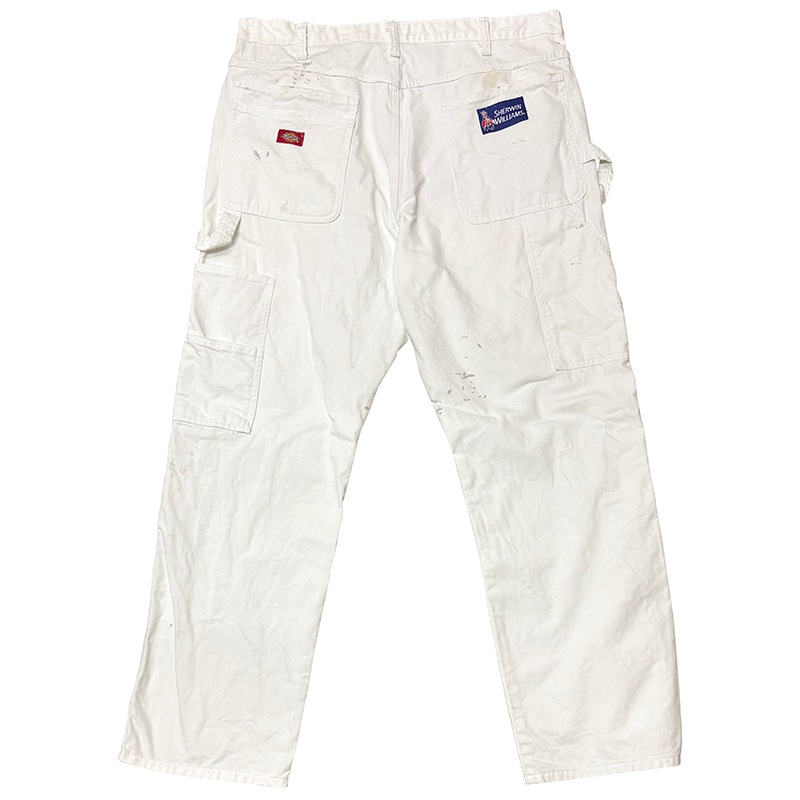 Dickies �ǥ��å�������Duck Carpenter Pants ���å� �����ڥ󥿡��ѥ�ġ��ڥ����ӡ�col.WHITE��size:W38��L32ɽ�����ڥ��󥿡��ѥ�ġ��ڥ󥭥ڥ���� ��USED �桼���ɡۡ���šۡ�Ź�޻����Բġ�