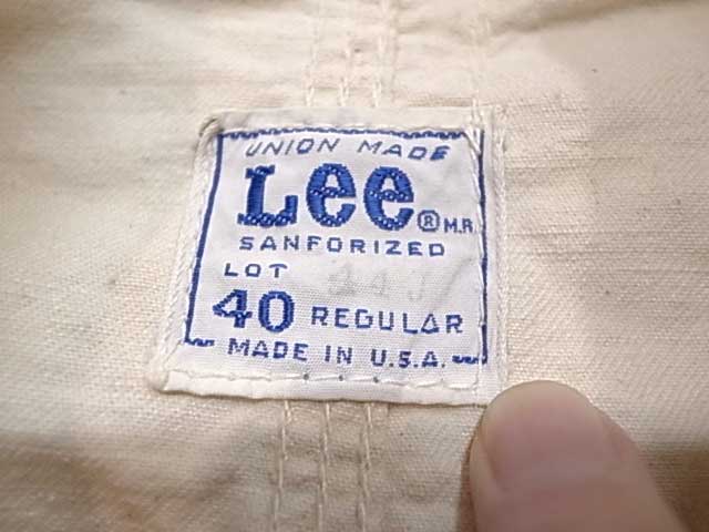 60'sLee ꡼PRINCETON COVERALL JKT color:NATURAL size:401960ǯVintage ơۡš
