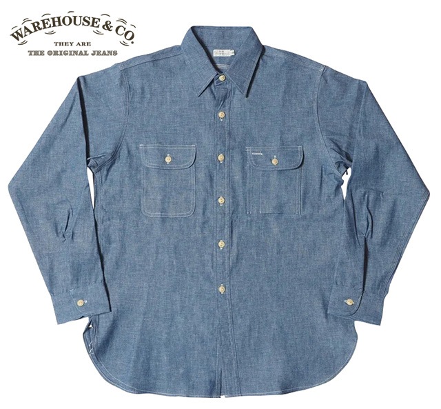 WAREHOUSE ウエアハウス Lot 3048 BIG YANK TYPE CHAMBRAY SHIRTS