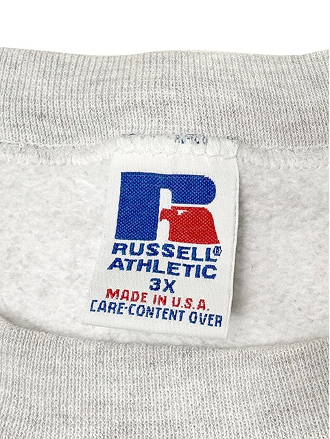 ��SALE 30%OFF�� 90s��RUSSELL ATHLETIC ��å��� ��������å���CREW NECK SWEAT ���롼�ͥå� �������åȡ�̵�ϡ�col:GRAY��size:3X��Made in USA������ꥫ����BIG SIZE����VINTAGE ������ơ����ۡ���šۡ�Ź�޻����Բġ�