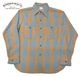 WAREHOUSE �������ϥ�����Lot 3104 FLANNEL SHIRTS A�� NON WASH��SAX ���å������ե��ͥ� ����ġ��Υ󥦥��å��塡�ͥ륷��ġ�2-SAX