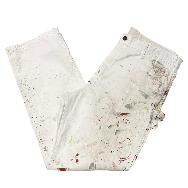 Dickies �ǥ��å�������Duck Carpenter Pants ���å� �����ڥ󥿡��ѥ�ġ��ڥ����ӡ�col.WHITE��size:W38��L34ɽ�����ڥ��󥿡��ѥ�ġ��ڥ󥭥ڥ���� ��USED �桼���ɡۡ���šۡ�Ź�޻����Բġ�