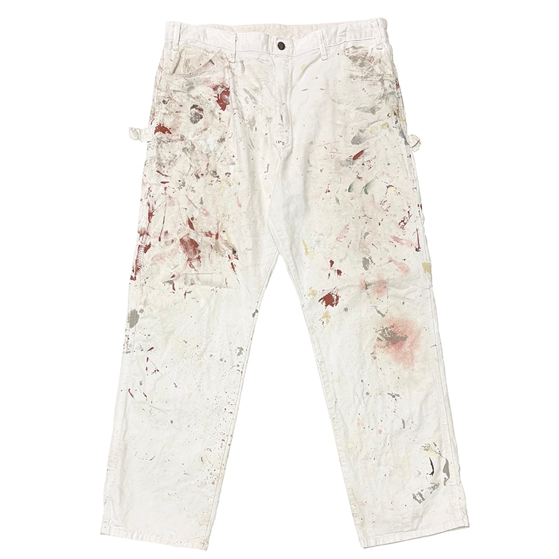 Dickies �ǥ��å�������Duck Carpenter Pants ���å� �����ڥ󥿡��ѥ�ġ��ڥ����ӡ�col.WHITE��size:W38��L34ɽ�����ڥ��󥿡��ѥ�ġ��ڥ󥭥ڥ���� ��USED �桼���ɡۡ���šۡ�Ź�޻����Բġ�