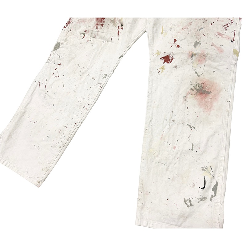 Dickies �ǥ��å�������Duck Carpenter Pants ���å� �����ڥ󥿡��ѥ�ġ��ڥ����ӡ�col.WHITE��size:W38��L34ɽ�����ڥ��󥿡��ѥ�ġ��ڥ󥭥ڥ���� ��USED �桼���ɡۡ���šۡ�Ź�޻����Բġ�