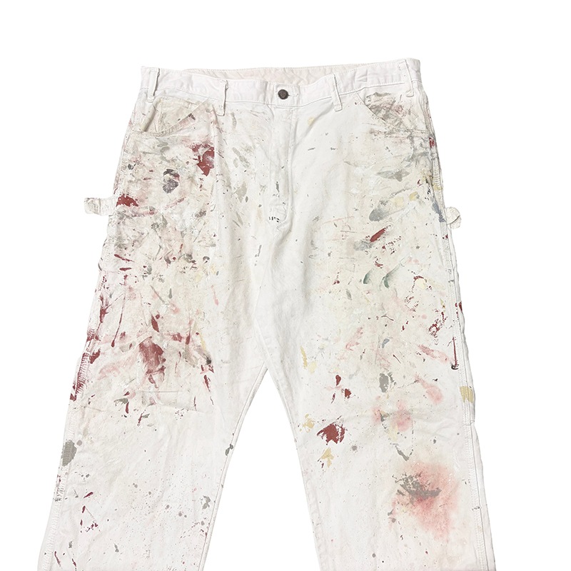 Dickies �ǥ��å�������Duck Carpenter Pants ���å� �����ڥ󥿡��ѥ�ġ��ڥ����ӡ�col.WHITE��size:W38��L34ɽ�����ڥ��󥿡��ѥ�ġ��ڥ󥭥ڥ���� ��USED �桼���ɡۡ���šۡ�Ź�޻����Բġ�