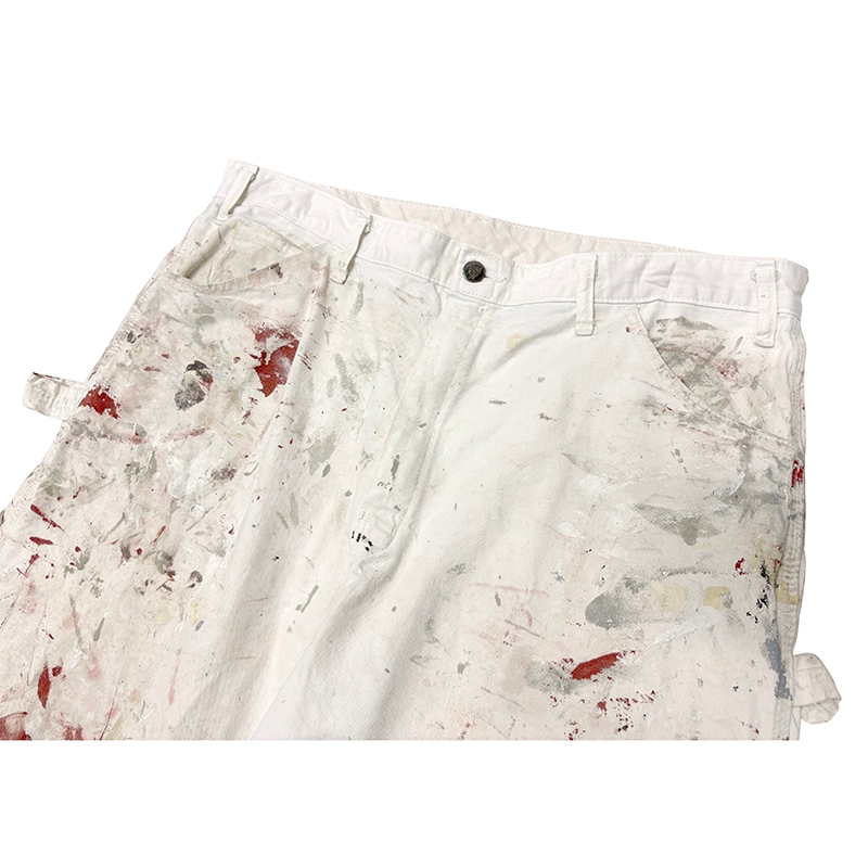 Dickies �ǥ��å�������Duck Carpenter Pants ���å� �����ڥ󥿡��ѥ�ġ��ڥ����ӡ�col.WHITE��size:W38��L34ɽ�����ڥ��󥿡��ѥ�ġ��ڥ󥭥ڥ���� ��USED �桼���ɡۡ���šۡ�Ź�޻����Բġ�