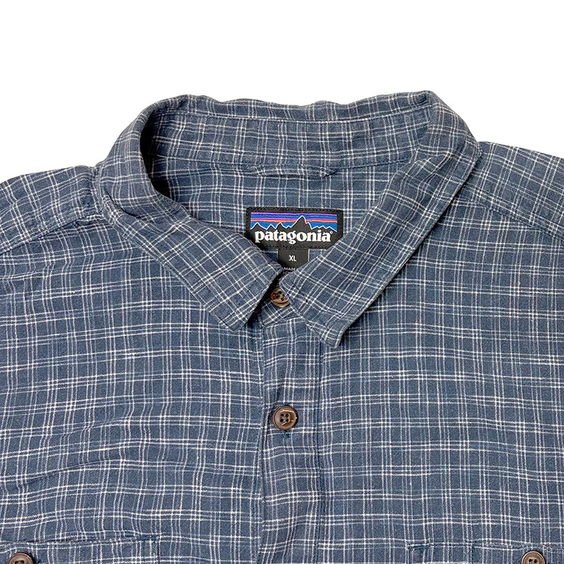 ��SALE 20%OFF�� patagonia �ѥ����˥���S/S SHIRTS ���硼�ȥ��꡼�� ����ġ�col.BLUE��size:XL�������Ǻࡡ��USED �桼���ɡۡ���šۡ�Ź�޻����Բġ�