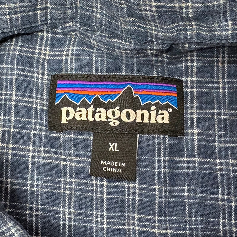 ��SALE 20%OFF�� patagonia �ѥ����˥���S/S SHIRTS ���硼�ȥ��꡼�� ����ġ�col.BLUE��size:XL�������Ǻࡡ��USED �桼���ɡۡ���šۡ�Ź�޻����Բġ�