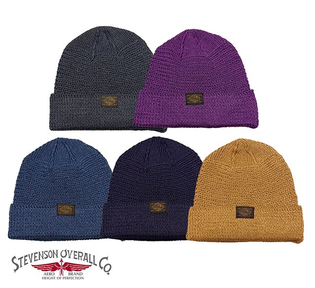 STEVENSON OVERALL CO.�����ƥ����֥󥽥� �����С������롡LINEN WATCH CAP����ͥ��å�����åס�5����CHARCOAL/KUGHT INDIGO/DARK INDIGO/MUSTARD/PURPLE��