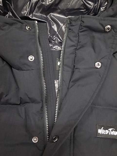 WILD THINGS �磻��ɥ��󥰥���SNUG DOWN COAT ���ʥå� ������ ������  BLACK �֥�å�