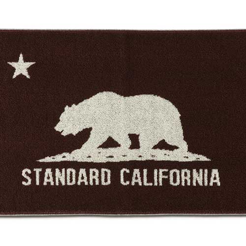 STANDARD CALIFORNIA ����������ɥ���ե���˥���SD Cal Flag Hand Towel ���� �ե�å� �ϥ�� �����롡������2��(Brown/Navy)