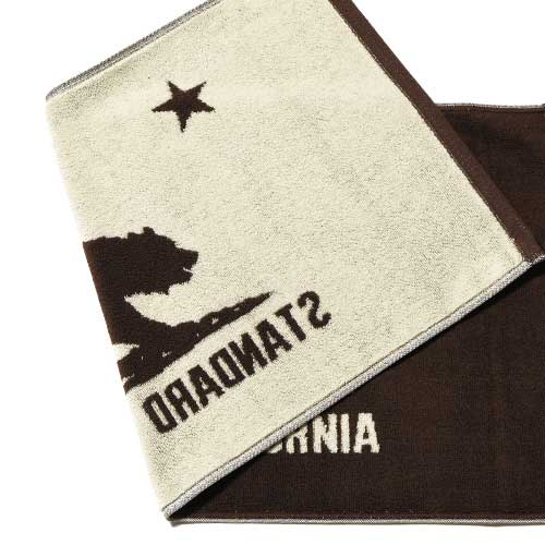 STANDARD CALIFORNIA ����������ɥ���ե���˥���SD Cal Flag Hand Towel ���� �ե�å� �ϥ�� �����롡������2��(Brown/Navy)