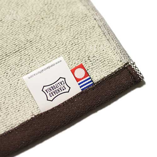 STANDARD CALIFORNIA ����������ɥ���ե���˥���SD Cal Flag Hand Towel ���� �ե�å� �ϥ�� �����롡������2��(Brown/Navy)