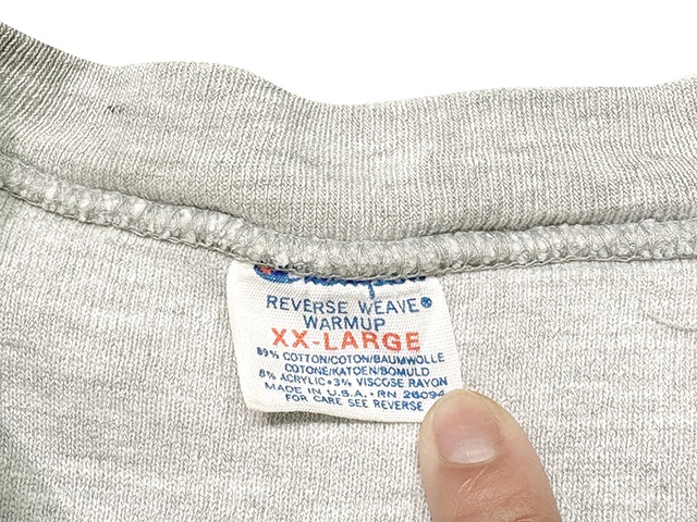 80'sChampion ԥDOUBLE FACE REVERSE WEAVE CREW NECK SWEAT SHIRTS ֥ե С 롼ͥå å ġGRAY 졼ȥꥳsize:XX-LARGEMADE IN U.S.A. ꥫBIG SIZEVINTAGE ơۡš