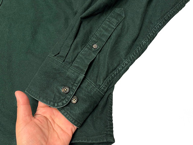 ��SALE 30%OFF�� FILSON �ե��륽��Cotton Flannel Shirts ���åȥ� �ե��ͥ� ����ġ�col:DARK GREEN��size:XL��COTTON100%����USED �桼���ɡۡ���šۡ�Ź�޻����Բġ�