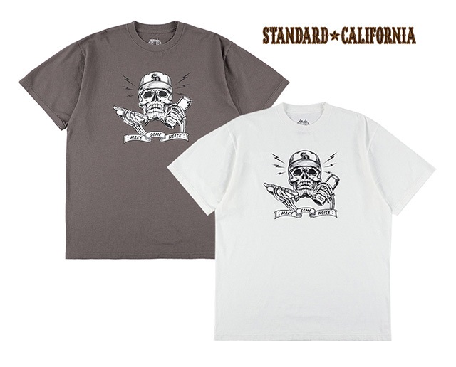 STANDARD CALIFORNIA ����������ɥ���ե���˥���AH / SD Make Some Noise T�����ʥ����إ֥��SD���ᥤ������Υ�����T����ġ�2����CHARCOAL/WHITE��2025SS