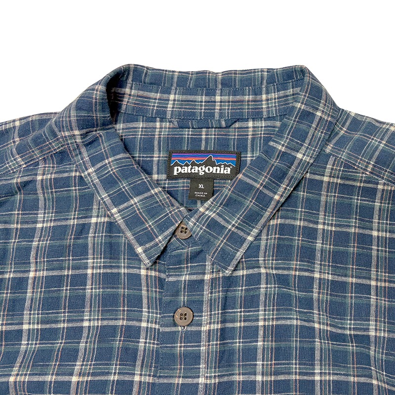 ��SALE 20%OFF�� patagonia �ѥ����˥���S/S SHIRTS ���硼�ȥ��꡼�� ����ġ�col.BLUE��size:XL�������Ǻࡡ��USED �桼���ɡۡ���šۡ�Ź�޻����Բġ�