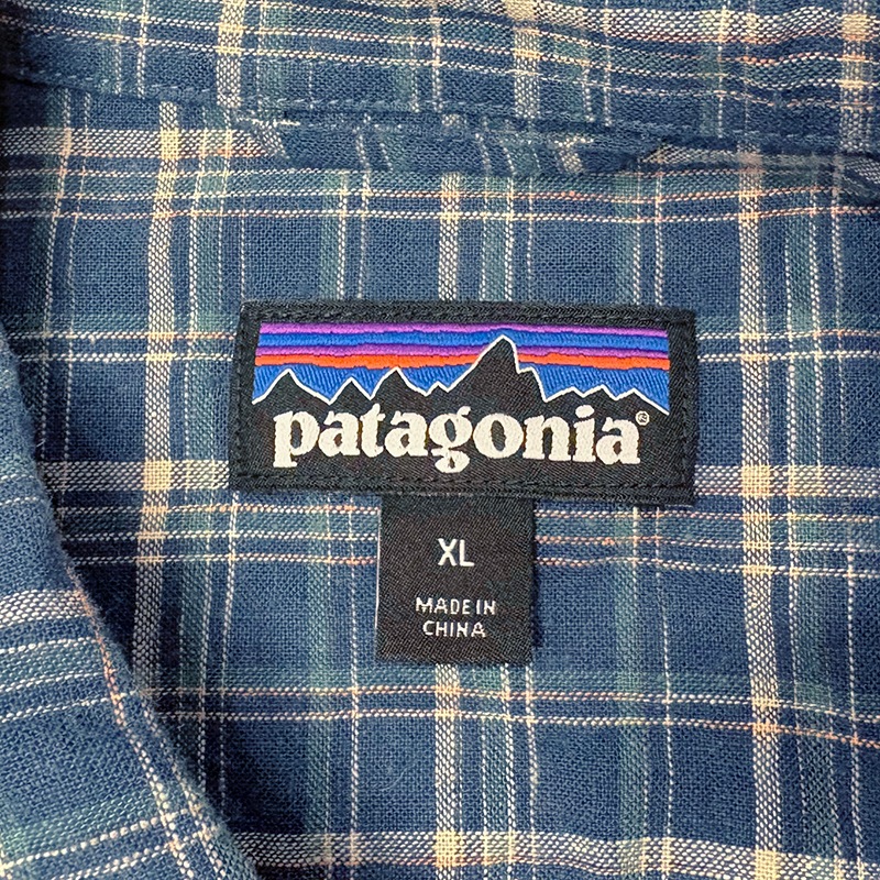 ��SALE 20%OFF�� patagonia �ѥ����˥���S/S SHIRTS ���硼�ȥ��꡼�� ����ġ�col.BLUE��size:XL�������Ǻࡡ��USED �桼���ɡۡ���šۡ�Ź�޻����Բġ�