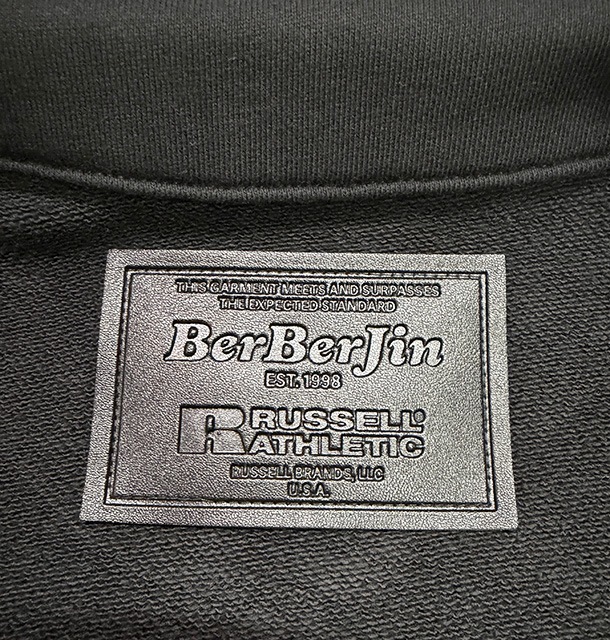 RUSSELL �� BerBerJin����å���ߥ٥�٥른�� Pro Cotton LOOPBACK TERRY SWEAT TRUCKER JACKET���롼�ץХå��ƥ꡼�������åȥȥ�å������㥱�åȡ�3����BLACK/NAVY/ASH GRAY�˥����