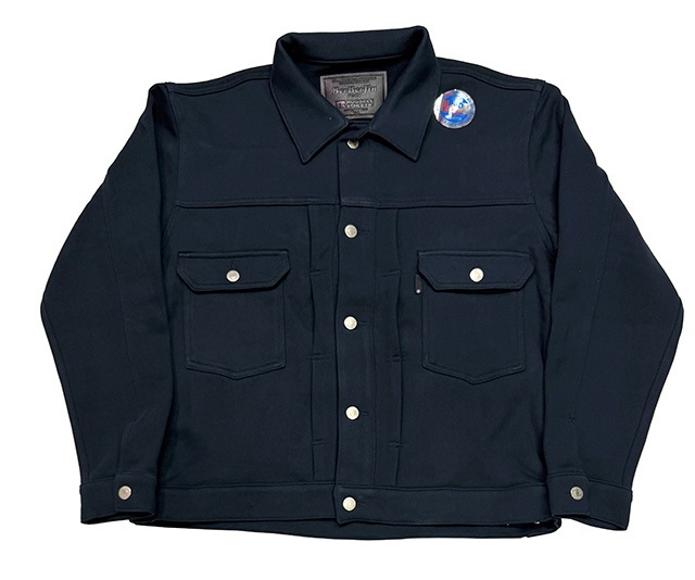 RUSSELL �� BerBerJin����å���ߥ٥�٥른�� Pro Cotton LOOPBACK TERRY SWEAT TRUCKER JACKET���롼�ץХå��ƥ꡼�������åȥȥ�å������㥱�åȡ�3����BLACK/NAVY/ASH GRAY�˥����