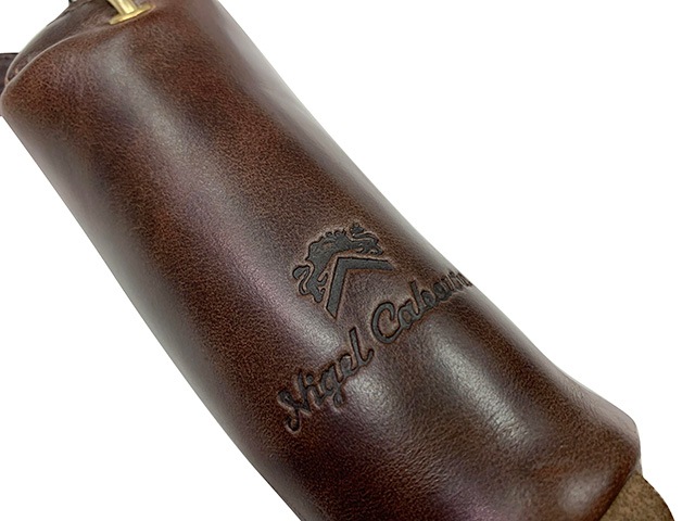 Nigel Cabourn ʥ롦ܥKEY CASE PEAT LABEL  ԡȥ졼٥롡1-161:DARK BROWNס२쥶MADE IN JAPAN