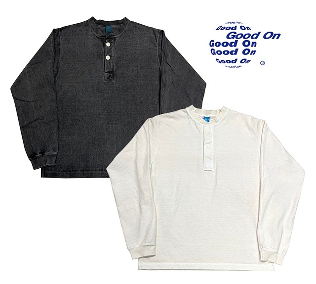 Good On ���åɥ���L/S HEAVY HENLY TEE  (PIGMENT DYE)��Ĺµ���إӡ� �إ�꡼T����ġ�2����P-BLACK/P-NATURAL��