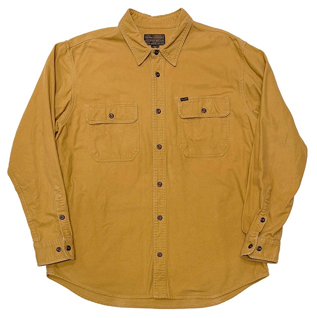 ��SALE 30%OFF�� FILSON �ե��륽��Cotton Flannel Shirts ���åȥ� �ե��ͥ� ����ġ�col:MUSTARD��size:XL��COTTON100%����USED �桼���ɡۡ���šۡ�Ź�޻����Բġ�