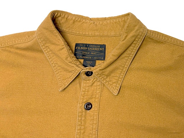 ��SALE 30%OFF�� FILSON �ե��륽��Cotton Flannel Shirts ���åȥ� �ե��ͥ� ����ġ�col:MUSTARD��size:XL��COTTON100%����USED �桼���ɡۡ���šۡ�Ź�޻����Բġ�