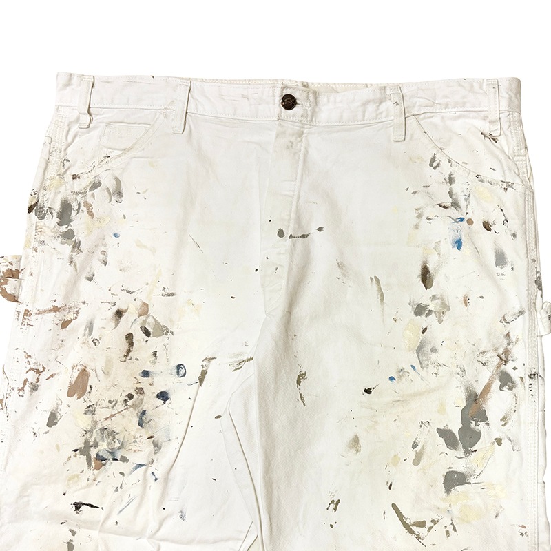 Dickies �ǥ��å�������Duck Carpenter Pants ���å� �����ڥ󥿡��ѥ�ġ��ڥ����ӡ�col.WHITE��size:W42��L30ɽ�����ڥ��󥿡��ѥ�ġ��ڥ󥭥ڥ���� ��USED �桼���ɡۡ���šۡ�Ź�޻����Բġ�