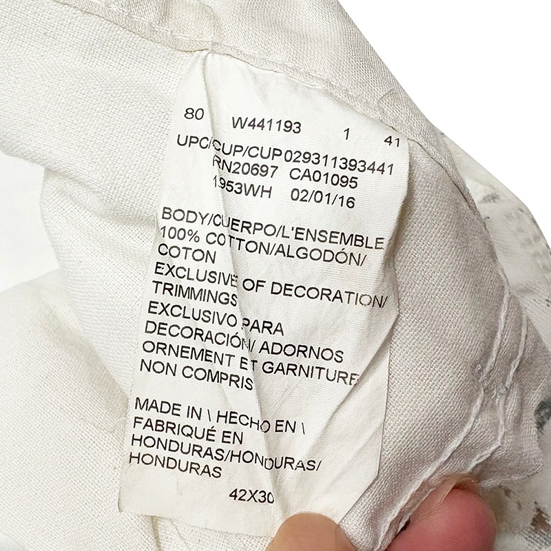 Dickies �ǥ��å�������Duck Carpenter Pants ���å� �����ڥ󥿡��ѥ�ġ��ڥ����ӡ�col.WHITE��size:W42��L30ɽ�����ڥ��󥿡��ѥ�ġ��ڥ󥭥ڥ���� ��USED �桼���ɡۡ���šۡ�Ź�޻����Բġ�