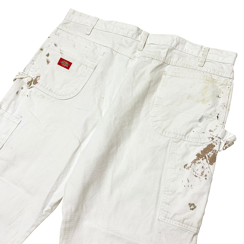 Dickies �ǥ��å�������Duck Carpenter Pants ���å� �����ڥ󥿡��ѥ�ġ��ڥ����ӡ�col.WHITE��size:W42��L30ɽ�����ڥ��󥿡��ѥ�ġ��ڥ󥭥ڥ���� ��USED �桼���ɡۡ���šۡ�Ź�޻����Բġ�