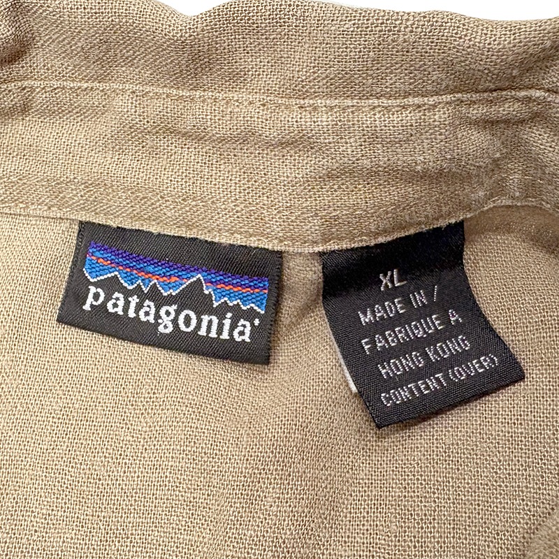 ��SALE 20%OFF�� '98 patagonia �ѥ����˥���HEMP S/S SHIRTS ���硼�ȥ��꡼�� ����ġ�col.BEIGE��size:XL����100%�Ǻࡡ��USED �桼���ɡۡ���šۡ�Ź�޻����Բġ�