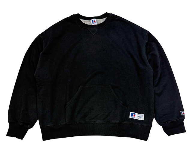 RUSSELL �� BerBerJin����å���ߥ٥�٥른��Nu Blend DOUBLE FACE CN SWEAT�����֥�ե������������åȡ�3����BLACK/NAVY/HEATHER CHARCOAL�˥����