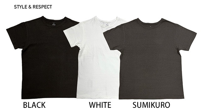 �ڿ���BLACK��STYLE & RESPECT ������������ꥹ�ڥ��ȡ�S/S T-Shirts ȾµT�����  Made in JAPAN��3����SUMIKURO/WHITE/BLACK��2026SS