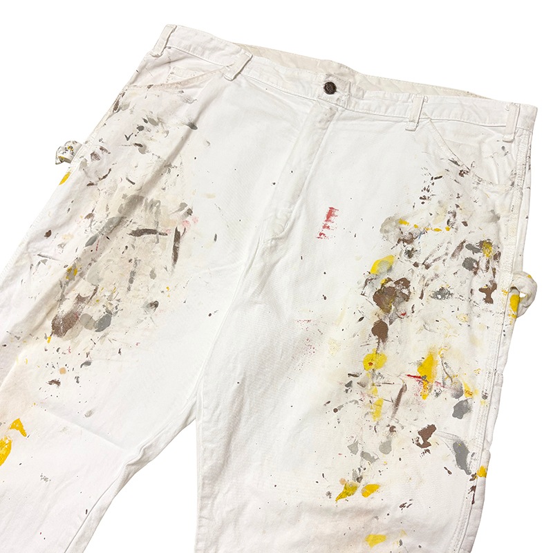 Dickies �ǥ��å�������Duck Carpenter Pants ���å� �����ڥ󥿡��ѥ�ġ��ڥ����ӡ�col.WHITE��size:W42��L32ɽ�����ڥ��󥿡��ѥ�ġ��ڥ󥭥ڥ���� ��USED �桼���ɡۡ���šۡ�Ź�޻����Բġ�