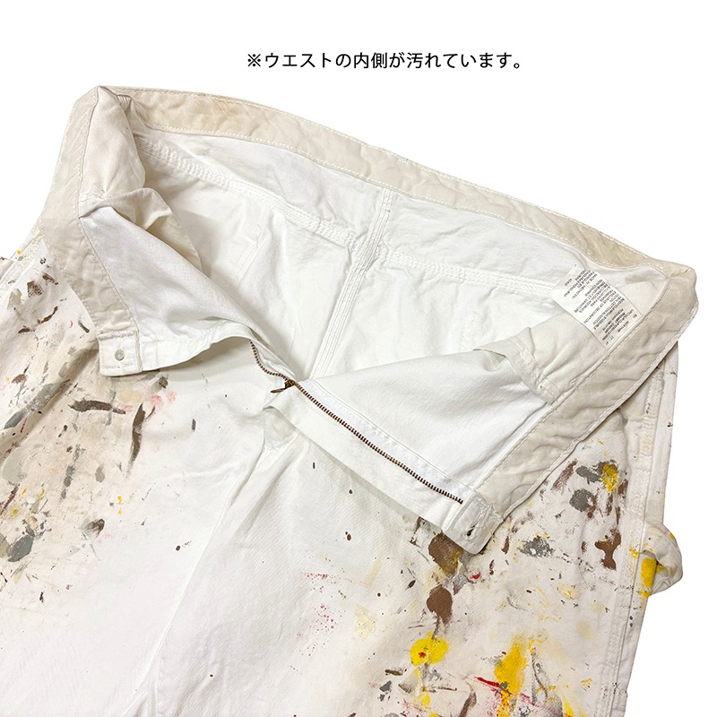 Dickies �ǥ��å�������Duck Carpenter Pants ���å� �����ڥ󥿡��ѥ�ġ��ڥ����ӡ�col.WHITE��size:W42��L32ɽ�����ڥ��󥿡��ѥ�ġ��ڥ󥭥ڥ���� ��USED �桼���ɡۡ���šۡ�Ź�޻����Բġ�