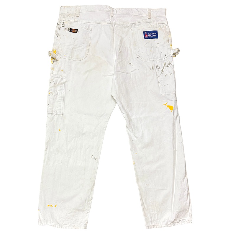Dickies �ǥ��å�������Duck Carpenter Pants ���å� �����ڥ󥿡��ѥ�ġ��ڥ����ӡ�col.WHITE��size:W42��L32ɽ�����ڥ��󥿡��ѥ�ġ��ڥ󥭥ڥ���� ��USED �桼���ɡۡ���šۡ�Ź�޻����Բġ�