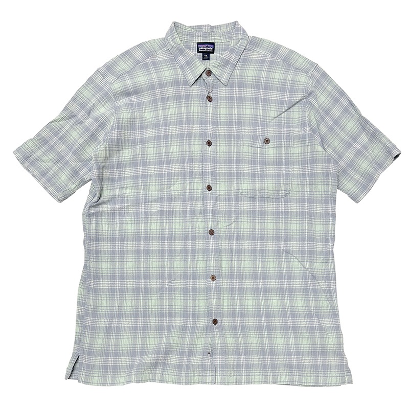 ��SALE 20%OFF�� patagonia �ѥ����˥���S/S SHIRTS ���硼�ȥ��꡼�� ����ġ�col.LIGHT BLUE��size:XXL�����åȥ��Ǻࡡ���ܴ����ϡ���USED �桼���ɡۡ���šۡ�Ź�޻����Բġ�