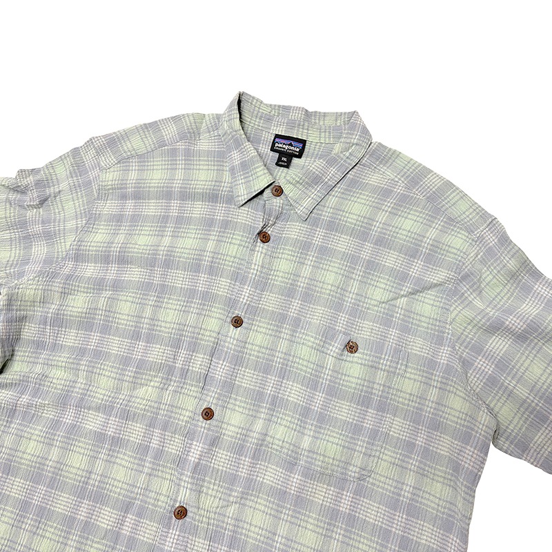 ��SALE 20%OFF�� patagonia �ѥ����˥���S/S SHIRTS ���硼�ȥ��꡼�� ����ġ�col.LIGHT BLUE��size:XXL�����åȥ��Ǻࡡ���ܴ����ϡ���USED �桼���ɡۡ���šۡ�Ź�޻����Բġ�